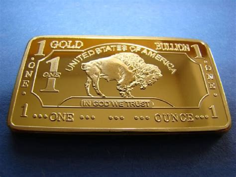 Hand plated, custom engraved genuine art piece sure to make a great gift Visit Our Ebay Store Beautifully plated in Gold. . 1 troy ounce 100 mills 999 fine gold buffalo bar